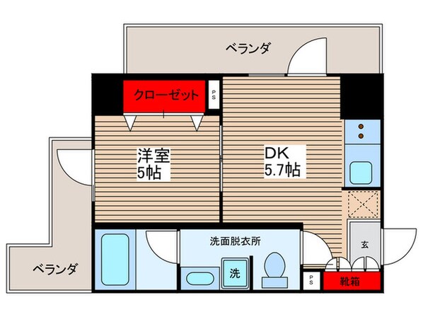 パ－クアクシス亀戸中央公園の物件間取画像